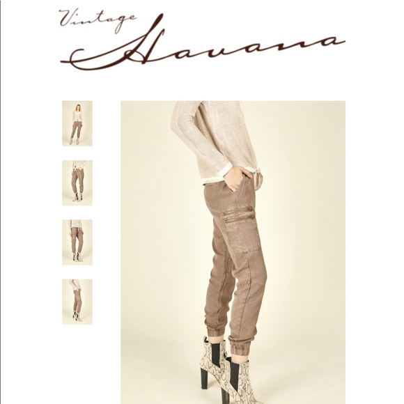 Vintage Havana Tencel Joggers - Picture 2 of 4